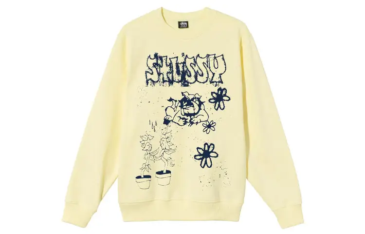 Stussy Sweatshirts Men's Crew Neck Moderate Regular