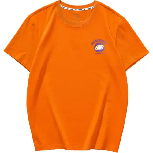 Skechers Colorful T Shirt Unisex Parrot Orange
