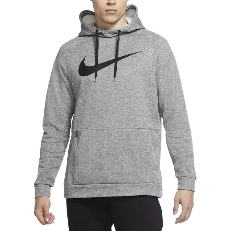 Nike Sweatshirts Men's Dark Gray Hooded Moderate Straight Fit