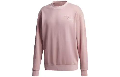 Adidas Originals Sweatshirts Men's Pink Crew Neck Moderate Regular