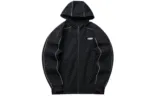 ANTA Life Collection Sweatshirts Men's Black Hooded Moderate Cardigan