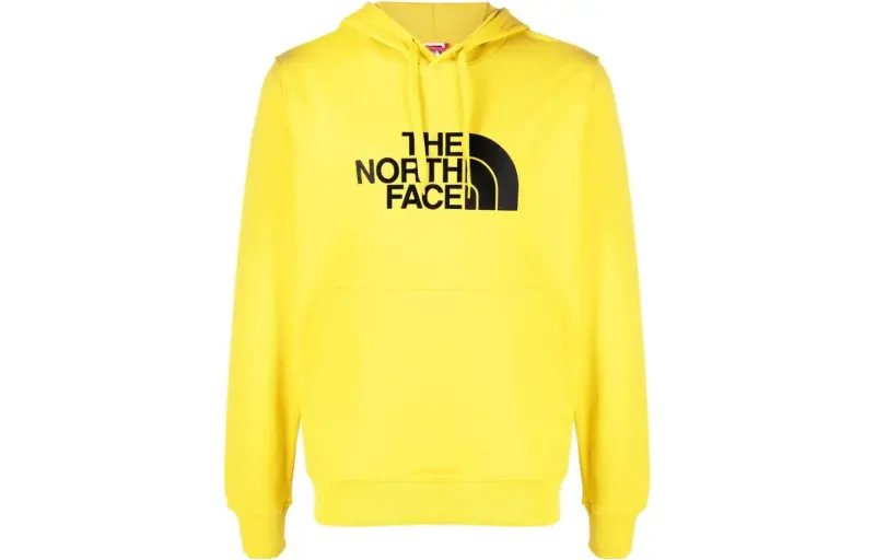 THE NORTH FACE Sweatshirts Men's Yellow Hooded Moderate Regular