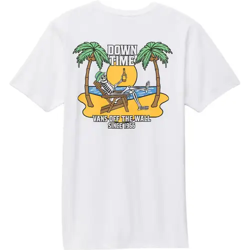 Vans T Shirts Men's White Crew Neck Moderate