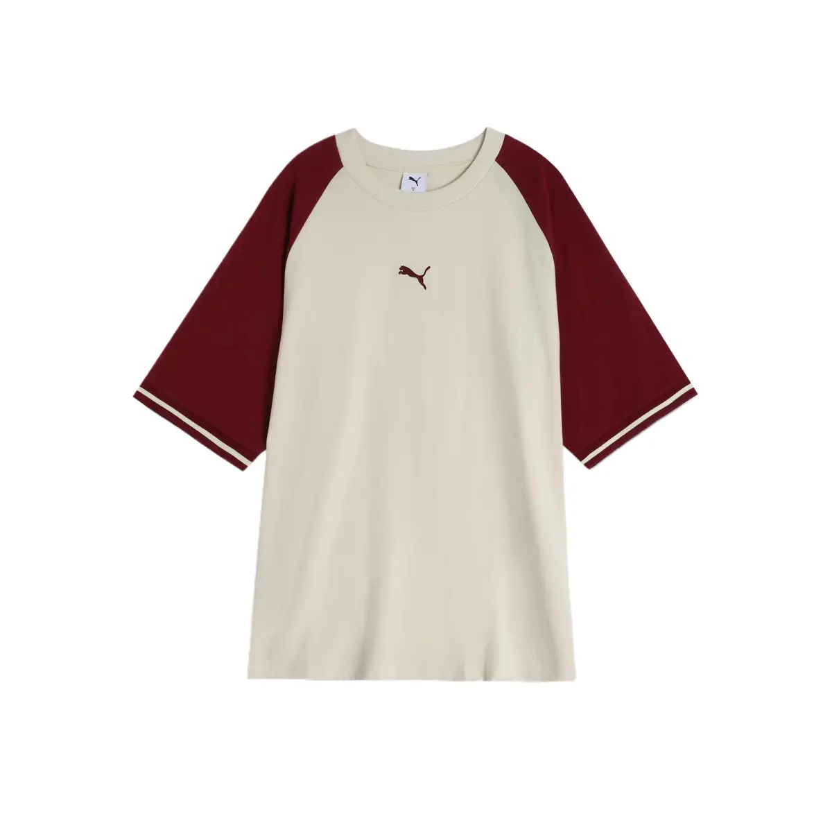 PUMA T-Shirts Unisex Red Crew Neck Moderate