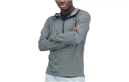 New Balance TENACITY HOODED Sweatshirts Men's Gray Hooded Moderate Regular