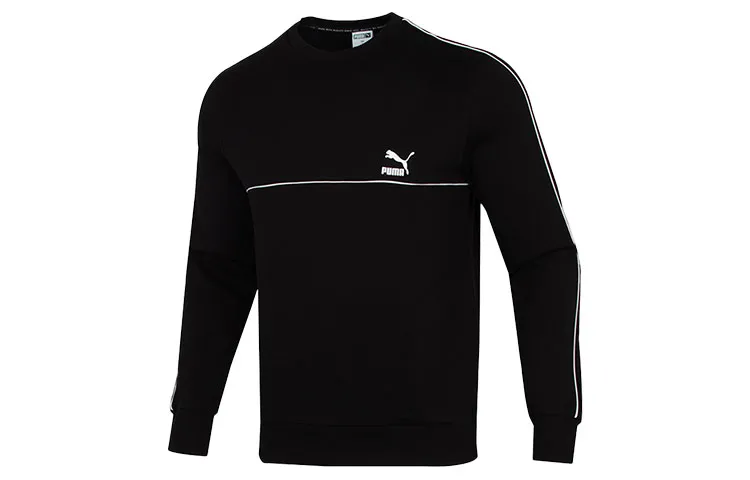 PUMA Sweatshirts Men's Black Crew Neck Moderate Other