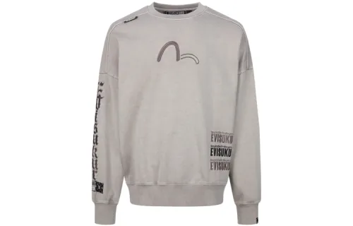 EVISU Sweatshirts Men's Light Umber Crew Neck Moderate Regular