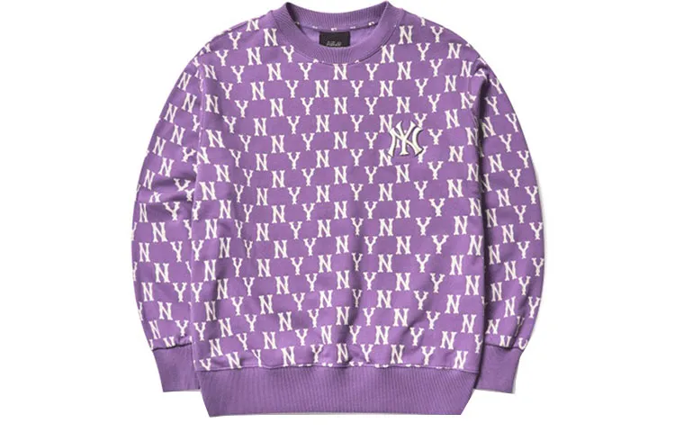 MLB Sweatshirts Unisex Lavender Crew Neck Moderate