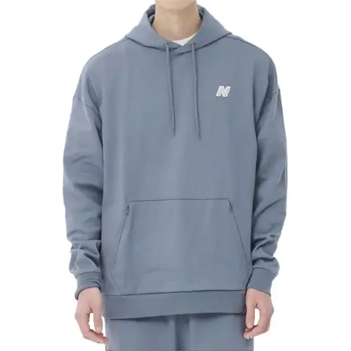 New Balance Sweatshirts Unisex Arctic Gray Hooded Moderate Regular