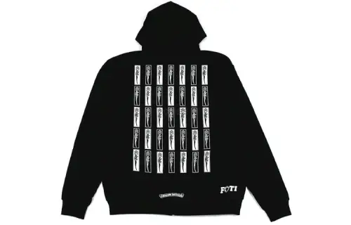 Chrome Hearts Foti Jarvis Block Zip Up Hoodie