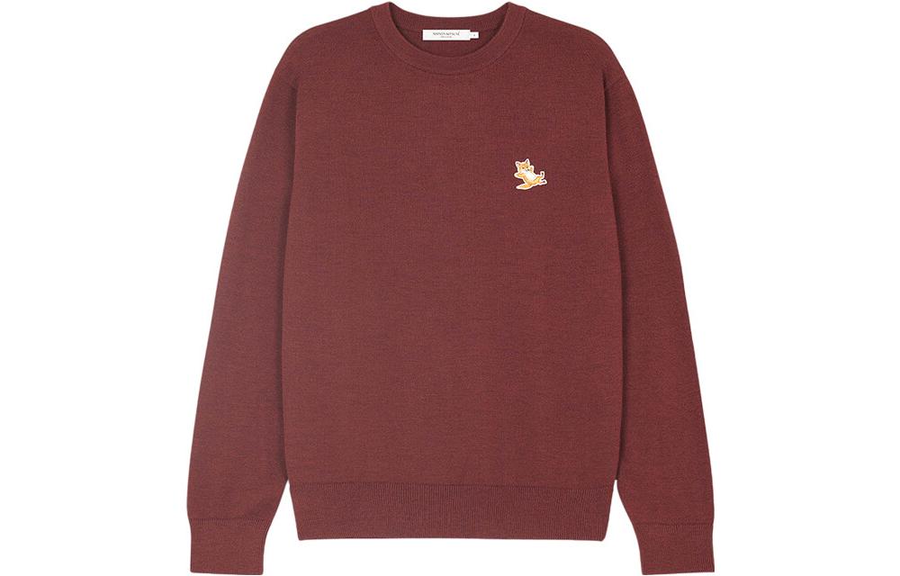 Мужскоехуди Maison Kitsune FW22 Logo (бордовое)