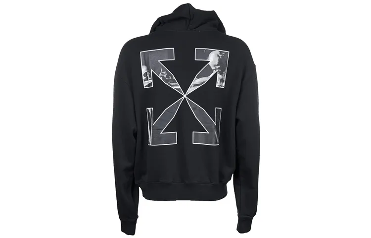 OFF WHITE Oversized Caravaggio Saint Jerome Writing Arrows Hoodie