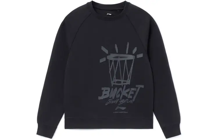 Li Ning Sports Basketball Collection Sweatshirts Men's Crew Neck Moderate Regular