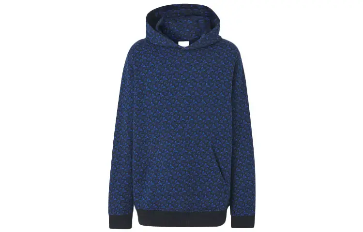 Burberry Sweatshirts Unisex Blue Hooded Moderate Regular