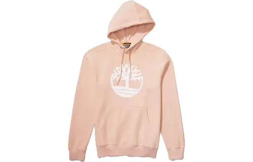 Timberland Sweatshirts Men's Pink Hooded Moderate Regular