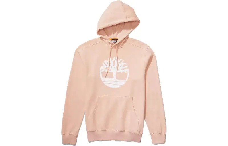 Timberland Sweatshirts Men's Pink Hooded Moderate Regular