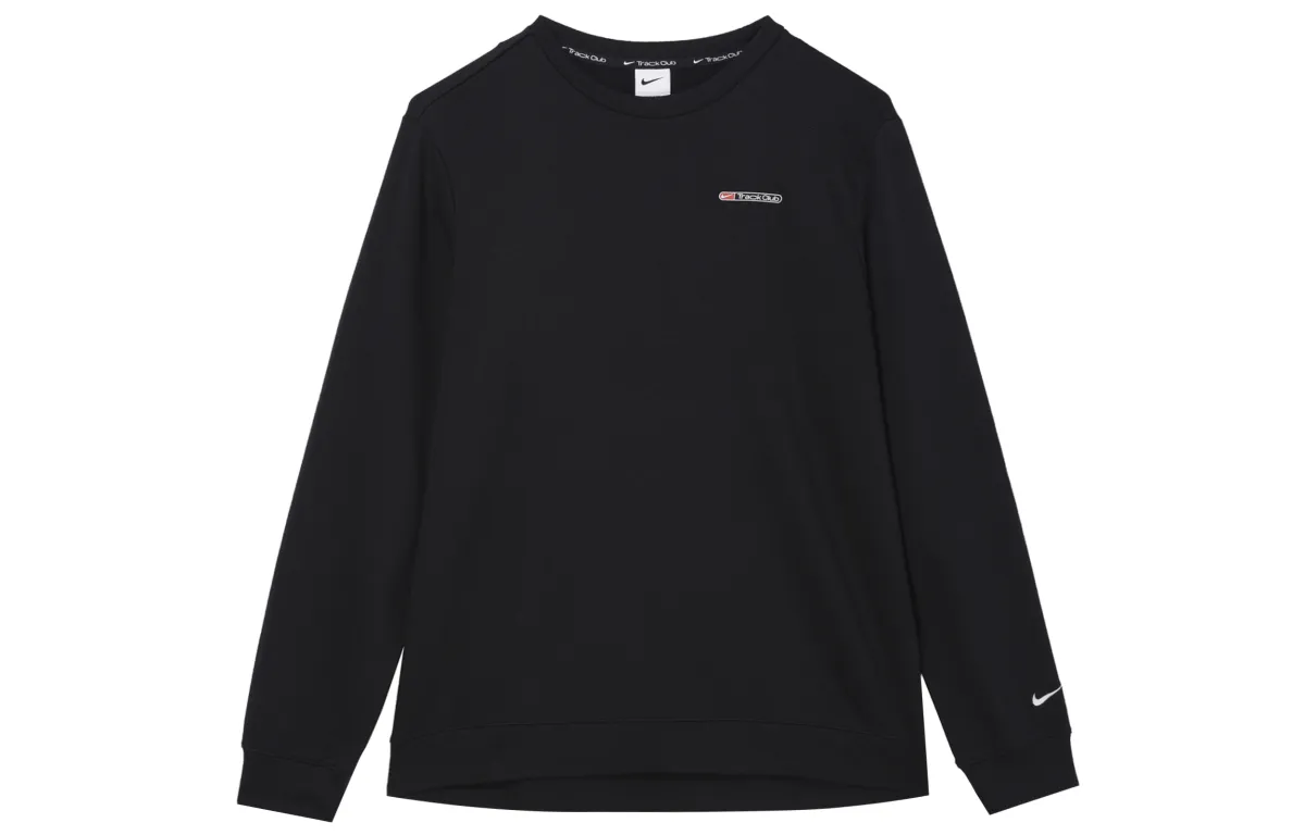 Nike Sweatshirts Men's Black Crew Neck Moderate Regular