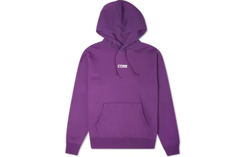 Converse Sweatshirts Men's Purple Hooded Moderate Regular