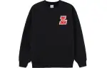Li Ning Sports Fashion Collection Sweatshirts Unisex Black Crew Neck Thickened Regular