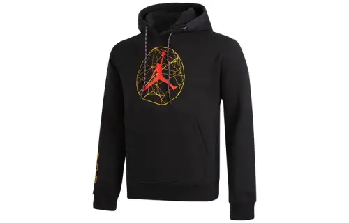 Jordan Sweatshirts Men's Black Hooded Moderate Other
