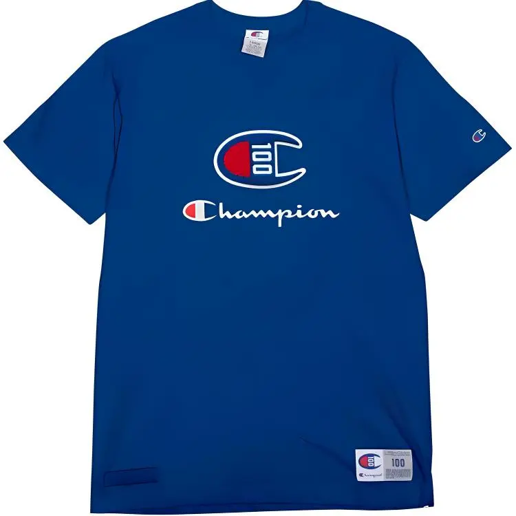 Champion T Shirt Unisex Royal Blue