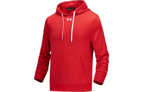 Under Armour Sweatshirts Men's Red Hooded Moderate Regular