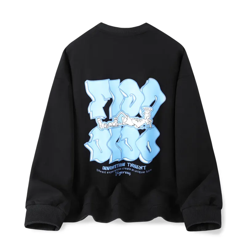 FIDO DIDO Sweatshirts Unisex Crew Neck Moderate Regular