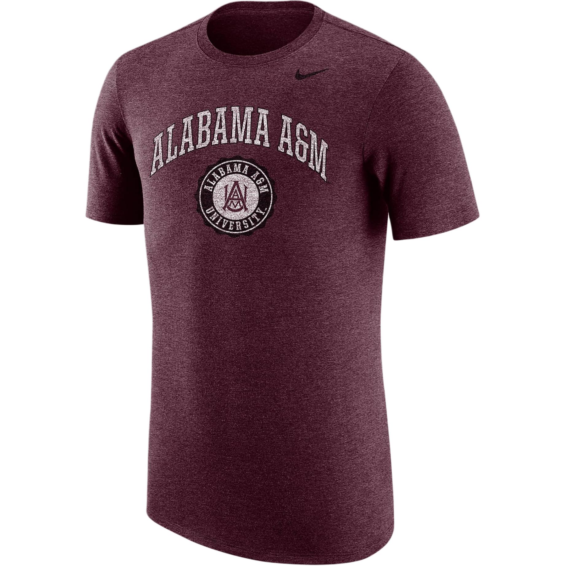 Nike College Alabama A&M T Shirt Men's Deep Chestnut Mixed Color