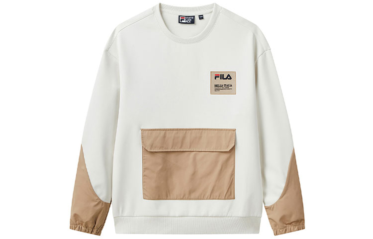 Мужское худи Fila (желто-белое)