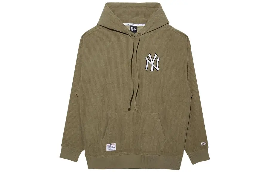 New Era Sweatshirts Men's Olive Hooded (Non-detachable) Moderate