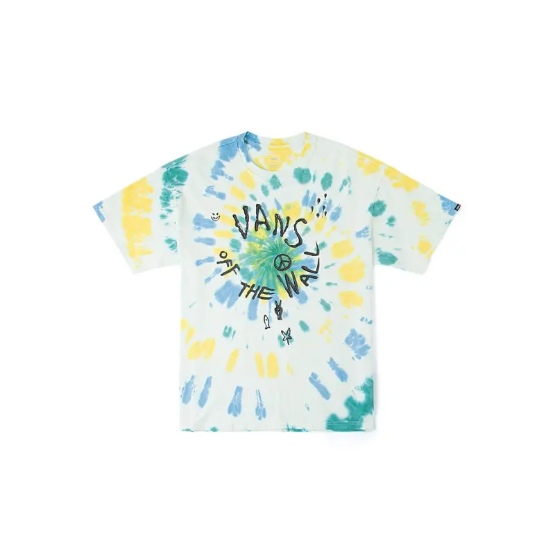 Vans T Shirt Unisex Ecru Tie Dye
