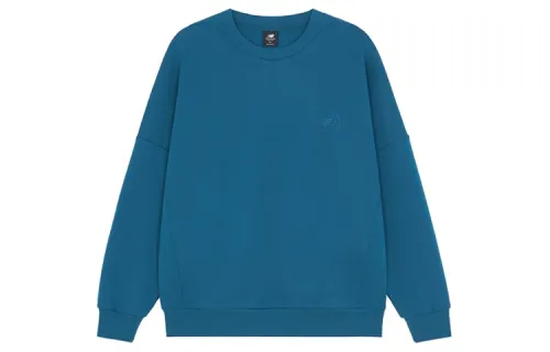 New Balance Lifestyle Casual Sweatshirts Men's Blue Crew Neck Moderate Regular