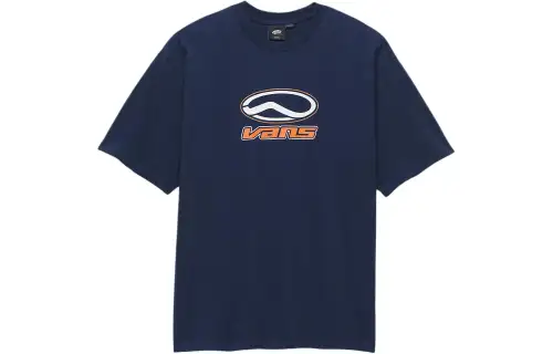 Vans T Shirts Men's Dark Blue Crew Neck Moderate Straight Fit