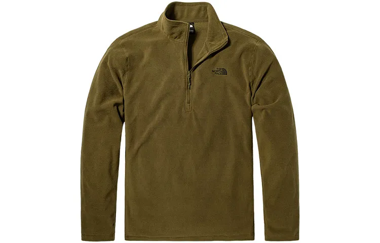 THE NORTH FACE Fleece Tops Men's Green Turtleneck Moderate