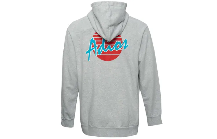 PALM ANGELS Sweatshirts Men's Gray Hooded Moderate Regular