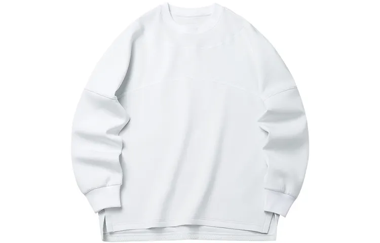 ANTA Sweatshirts Unisex White Crew Neck Moderate Regular