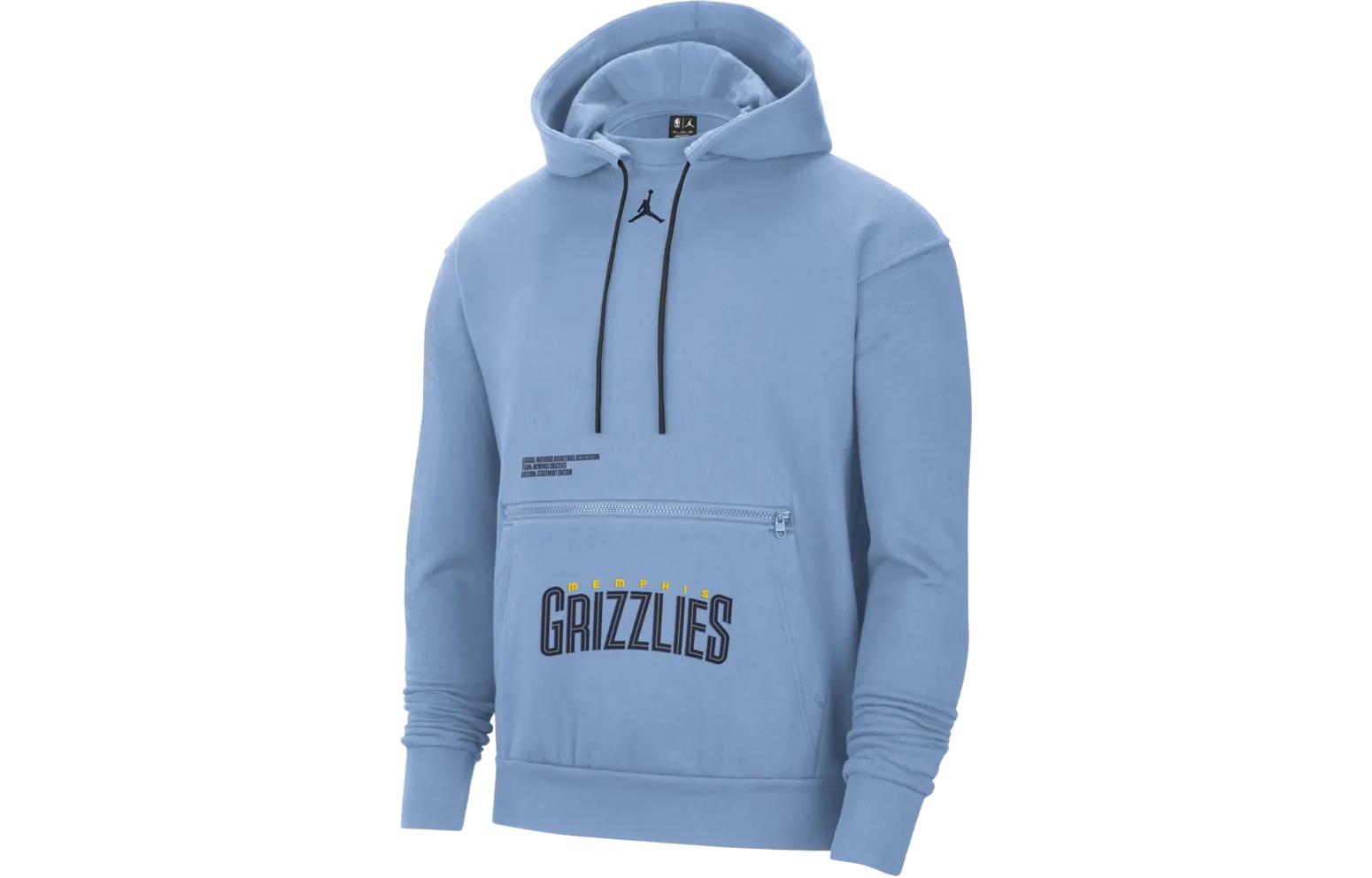 Jordan Memphis Grizzlies Courtside Statement Edition Men's Jordan Nba Fleece Pullover Hoodie