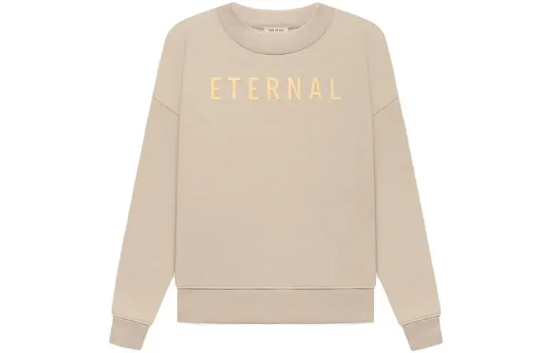 Fear Of God Sweatshirts Unisex Taupe Crew Neck Moderate Regular