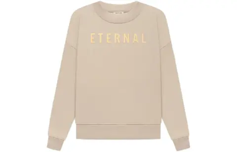 Fear Of God Sweatshirts Unisex Taupe Crew Neck Moderate Regular