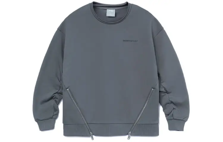 Li Ning Sports Life Collection Sweatshirt Unisex Gray Couple's