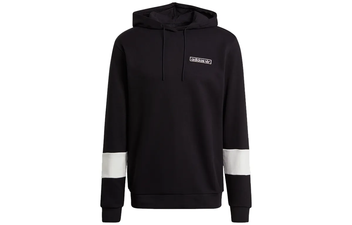 Adidas Originals Sweatshirts Men's Black Hooded Moderate Regular