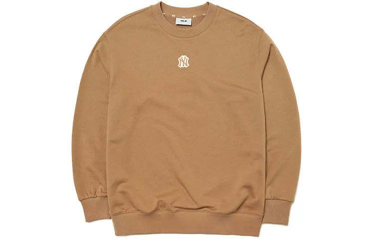 MLB Sweatshirts Unisex Khaki Crew Neck Moderate