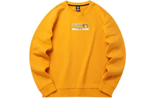 ANTA Life Collection Sweatshirts Unisex Yellow Crew Neck Moderate Regular