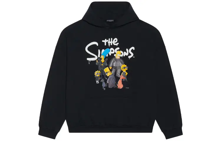 Balenciaga X The Simpsons Women'ss Wide Fit Hoodie