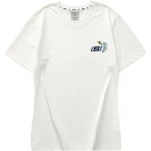 Skechers T Shirt Unisex Winter White
