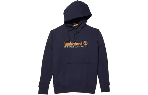 Timberland Sweatshirts Men's Navy Blue Hooded Moderate Regular