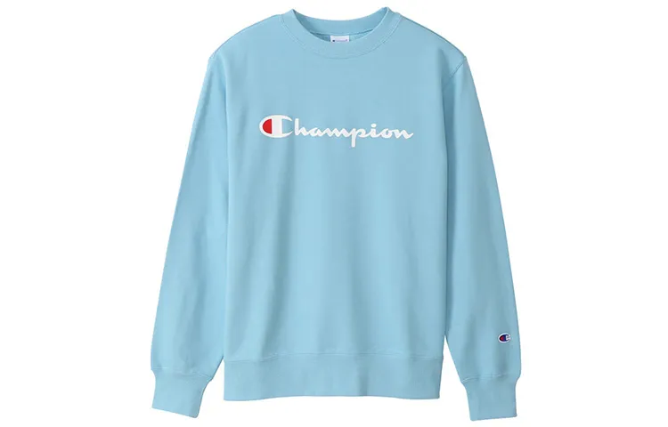 Champion Sweatshirt Japan Version Unisex Sea Blue