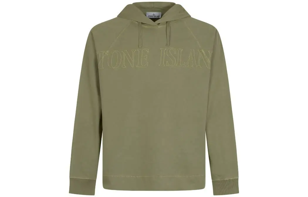 STONE ISLAND Sweatshirts Men's Khaki Hooded Moderate Regular