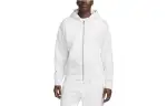 Nike Sweatshirts Men's White Hooded Moderate Cardigan
