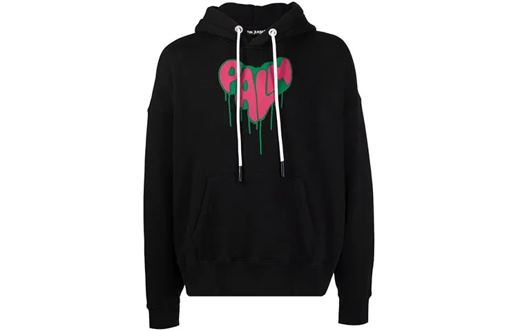 PALM ANGELS Palm Spray Heart Hoodie